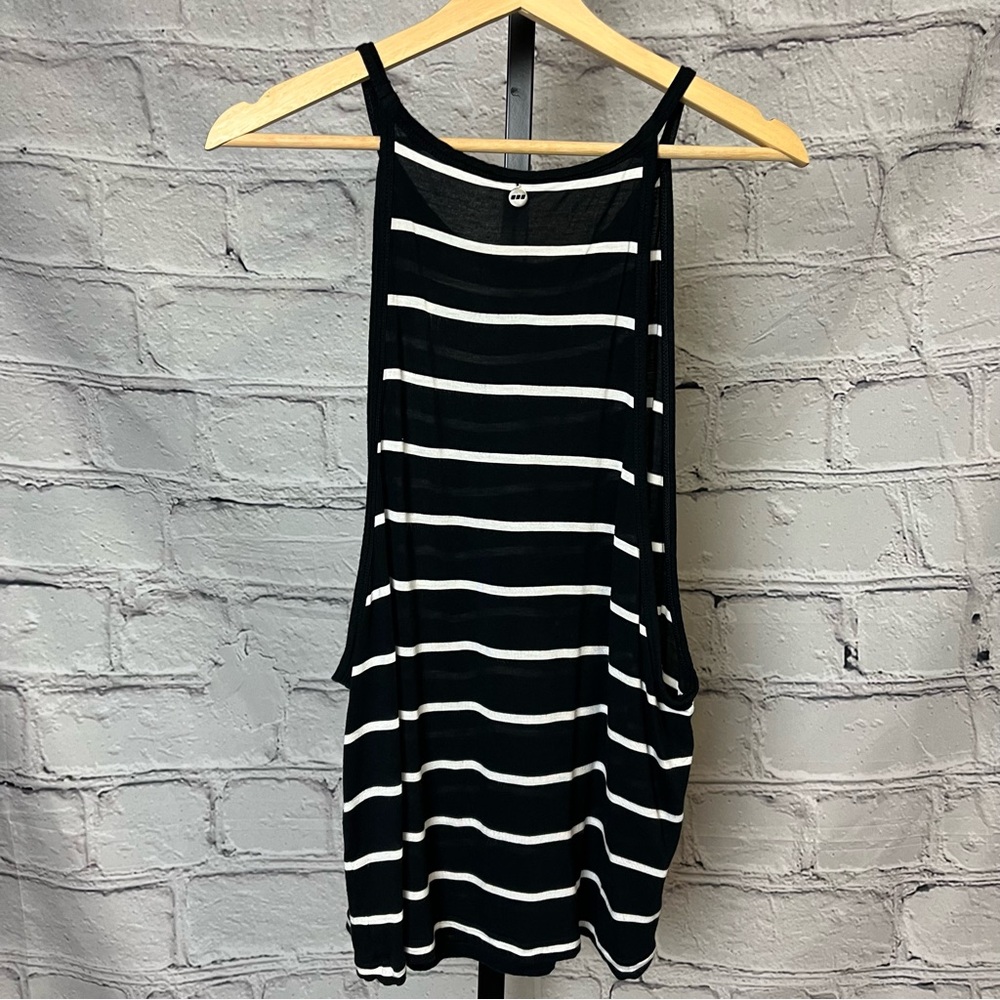 Lorna Jane Life Black and White Workout Tank Top